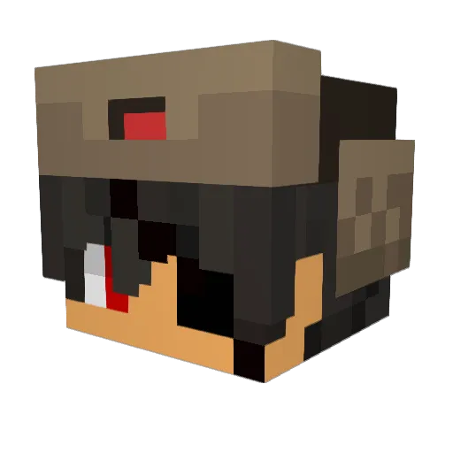 LordAsher1089 Minecraft avatar head, 3D render