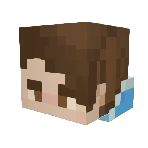LordAsier87 Minecraft avatar head, 3D render