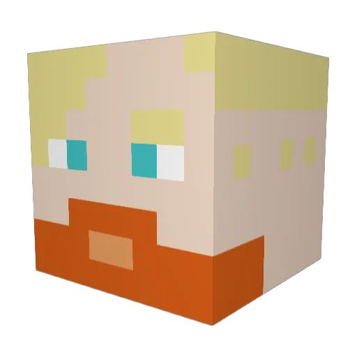 LordAzrael Minecraft avatar head, 3D render