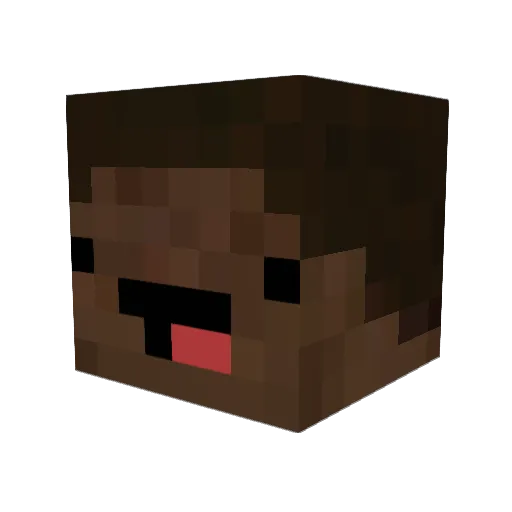 LordAzure Minecraft avatar head, 3D render