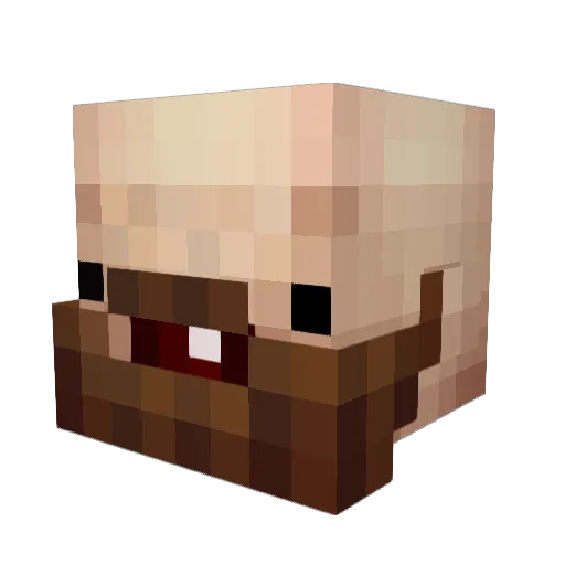 LordBackstein Minecraft avatar head, 3D render