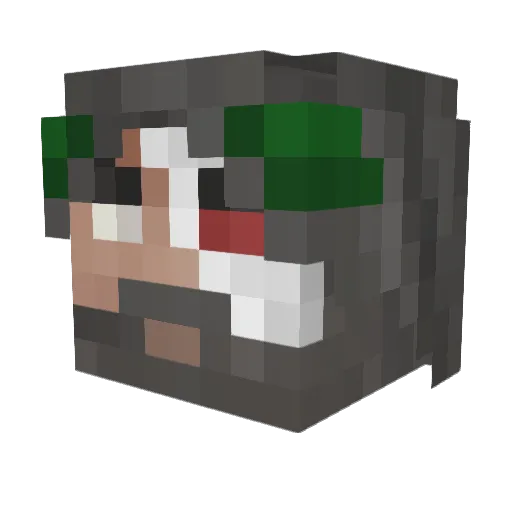 LordBalder Minecraft avatar head, 3D render