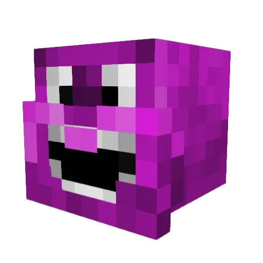 LordBarneyII Minecraft avatar head, 3D render