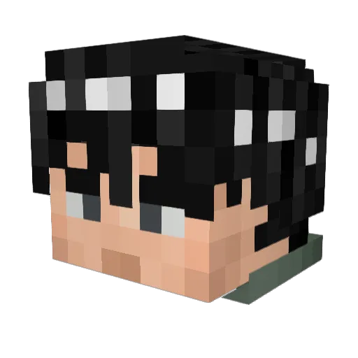 LordBeam Minecraft avatar head, 3D render