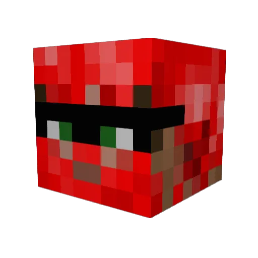 LordBedlam Minecraft avatar head, 3D render