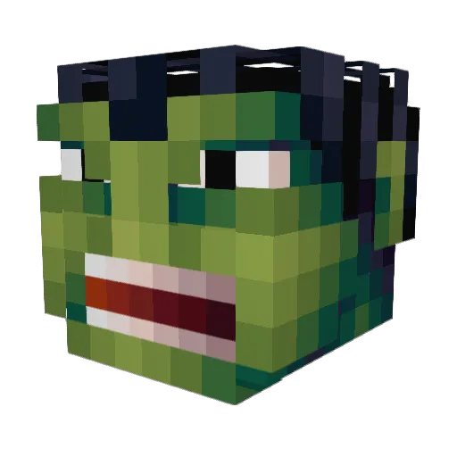LordBendner Minecraft avatar head, 3D render