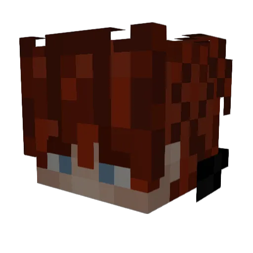 LordBennyyy Minecraft avatar head, 3D render