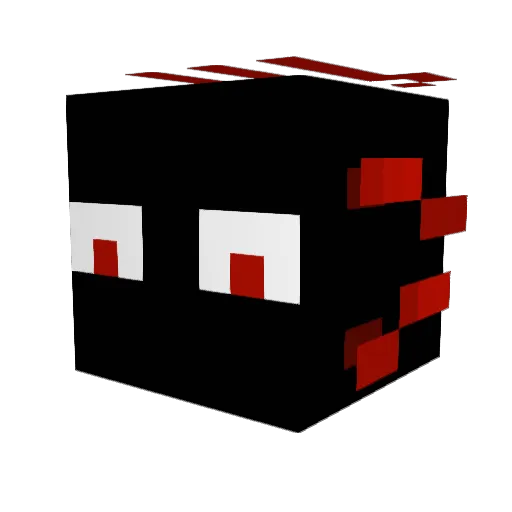 LordBlooday Minecraft avatar head, 3D render
