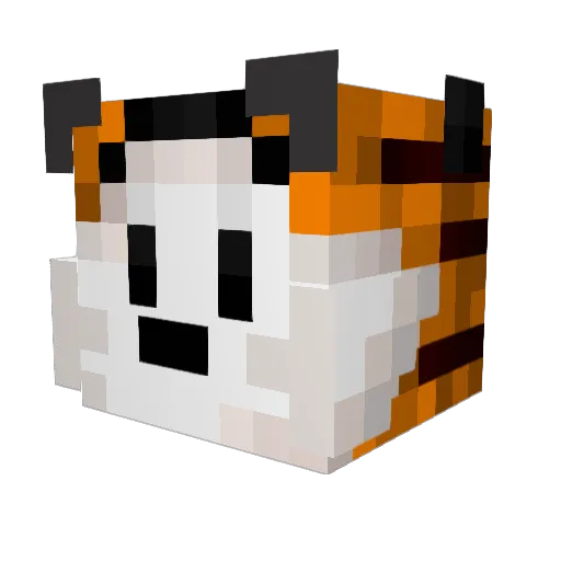 LordBonBec Minecraft avatar head, 3D render