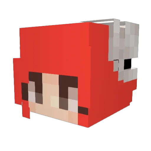 LordBoss Minecraft avatar head, 3D render