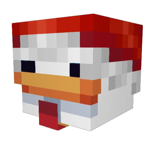 LordBurgue Minecraft avatar head, 3D render
