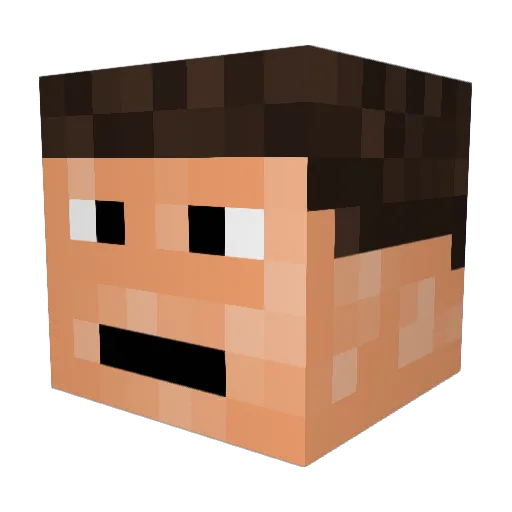LordChatters Minecraft avatar head, 3D render