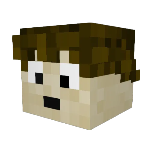 LordCheen Minecraft avatar head, 3D render