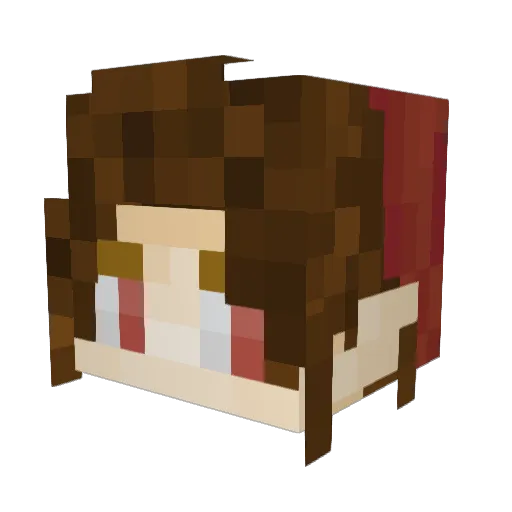 LordChucho Minecraft avatar head, 3D render