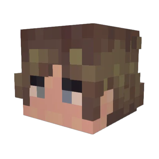 LordChunky Minecraft avatar head, 3D render
