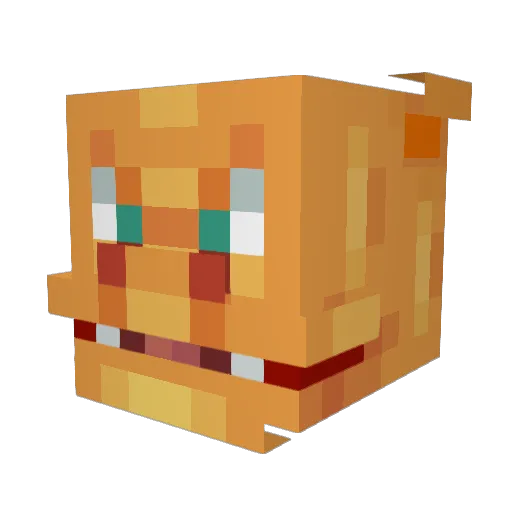 LordCreeper2013 Minecraft avatar head, 3D render