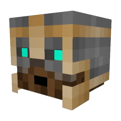 LordDaquan Minecraft avatar head, 3D render