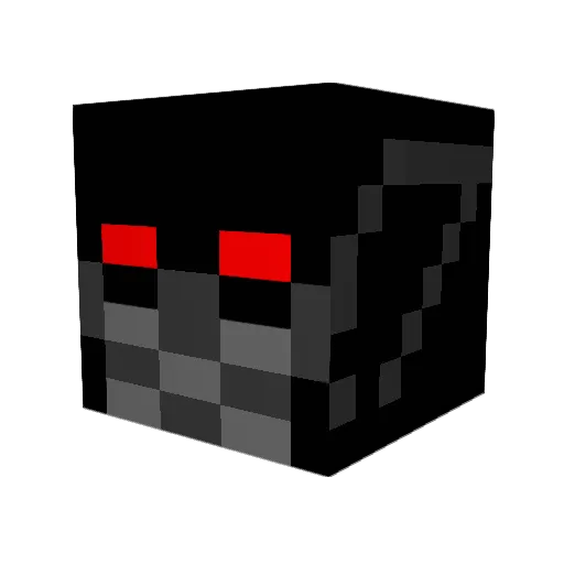 LordDarkWaffle Minecraft avatar head, 3D render