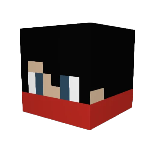 LordDartACK Minecraft avatar head, 3D render