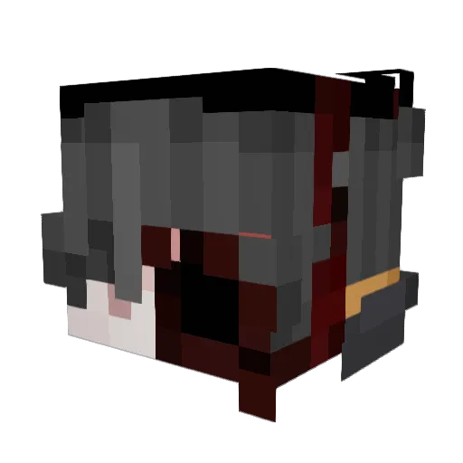 LordDeath10k Minecraft avatar head, 3D render