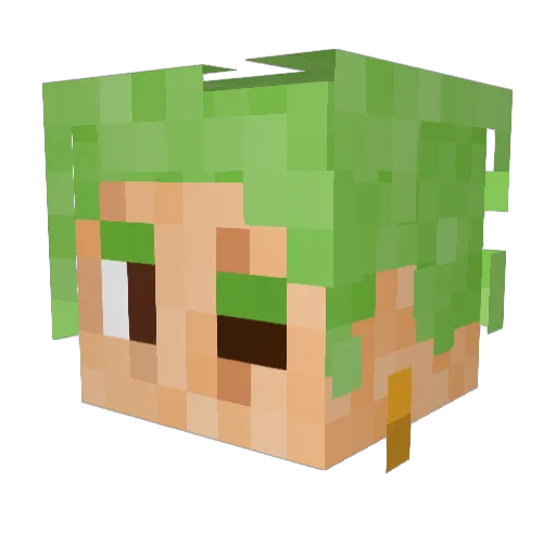 LordDeath420 Minecraft avatar head, 3D render