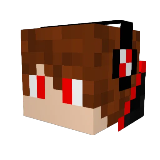 LordDemonBaby Minecraft avatar head, 3D render
