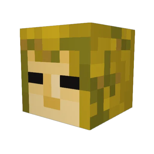 LordDibble Minecraft avatar head, 3D render