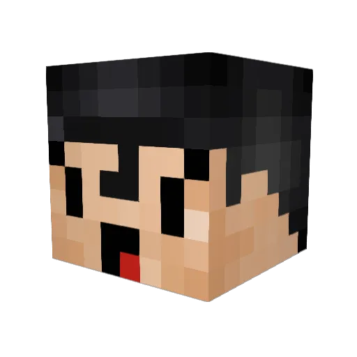 LordDondo Minecraft avatar head, 3D render