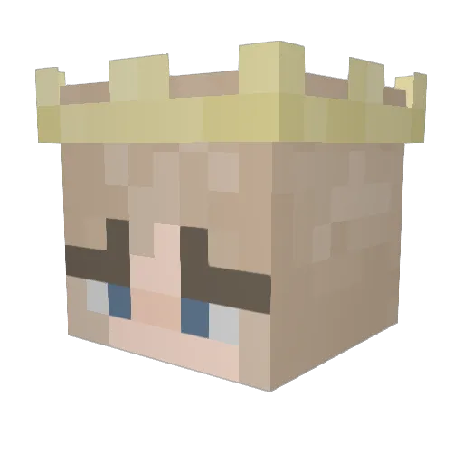 LordDoritus Minecraft avatar head, 3D render