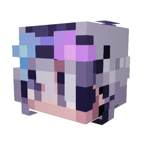 LordEddington Minecraft avatar head, 3D render
