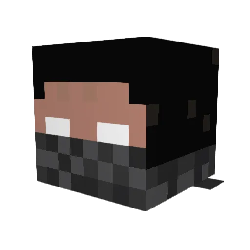 LordEleventh Minecraft avatar head, 3D render