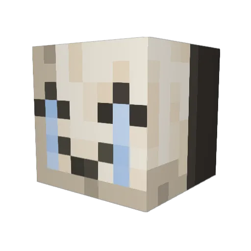 LordFCorp Minecraft avatar head, 3D render