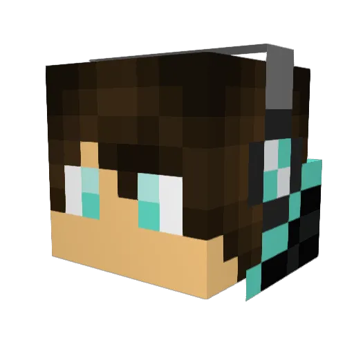 LordFabian33 Minecraft avatar head, 3D render