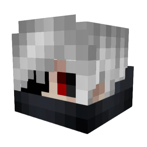 LordFarofa Minecraft avatar head, 3D render