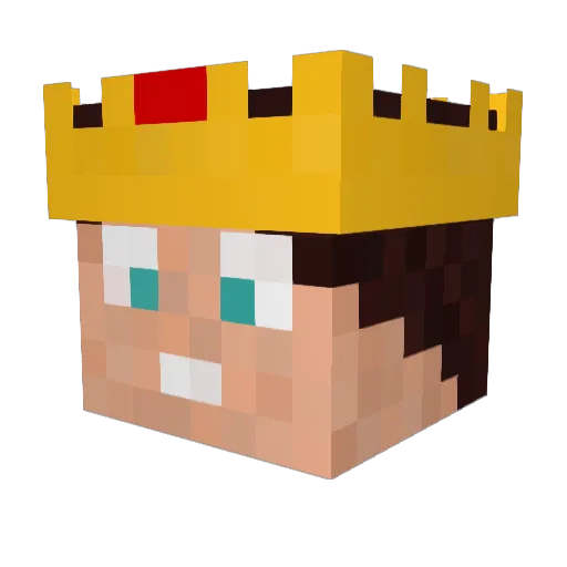 LordFattyCZ Minecraft avatar head, 3D render