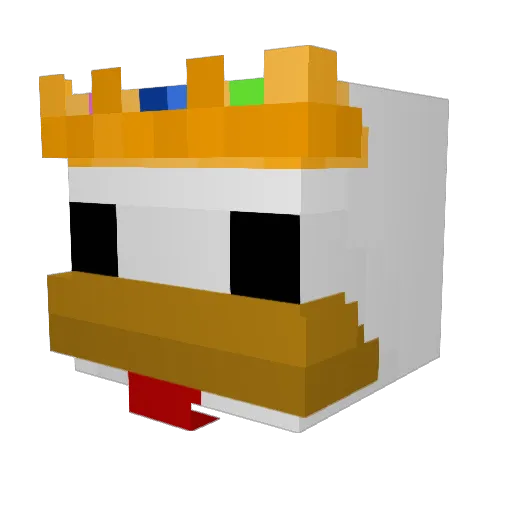 LordFeatherDeath Minecraft avatar head, 3D render