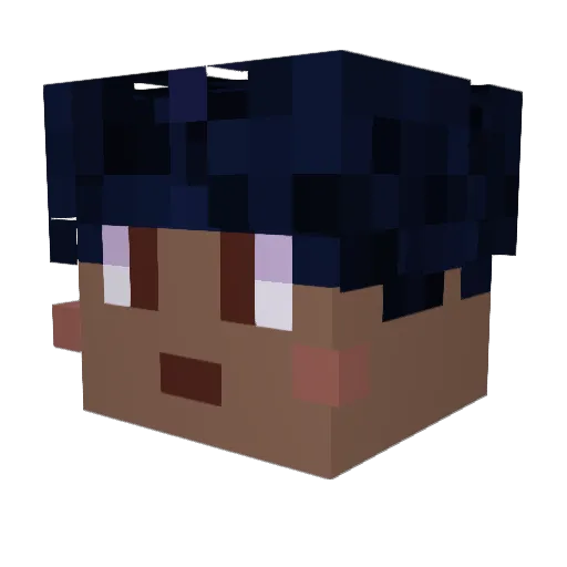 LordFrance Minecraft avatar head, 3D render