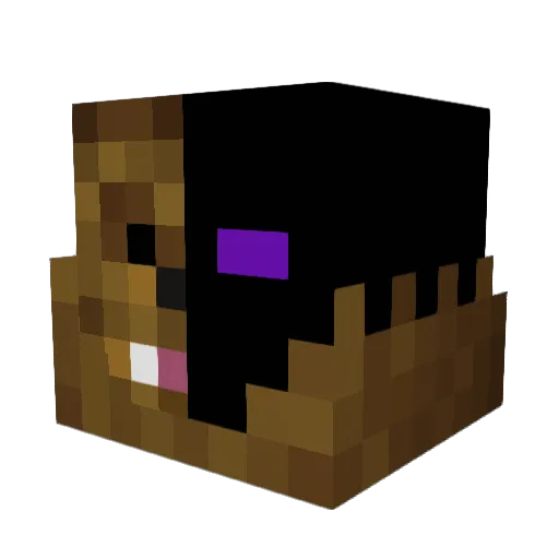 LordGaM Minecraft avatar head, 3D render