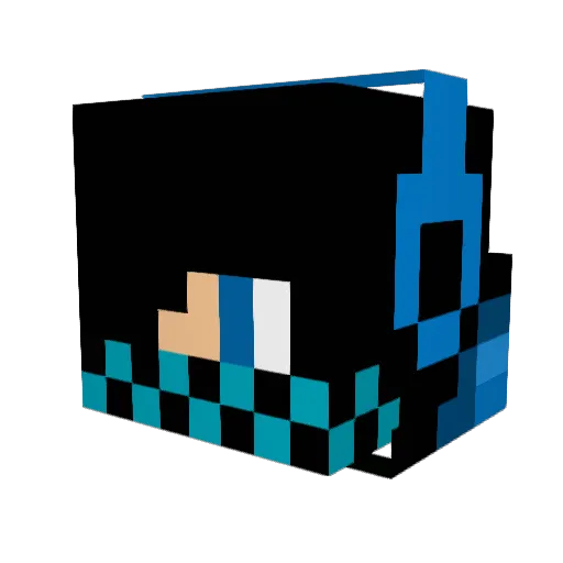 LordGameur Minecraft avatar head, 3D render