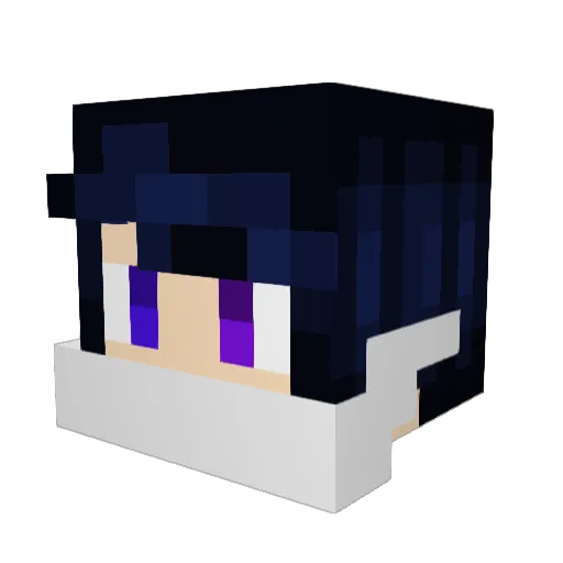 LordGarrey Minecraft avatar head, 3D render