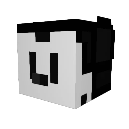 LordGlm Minecraft avatar head, 3D render