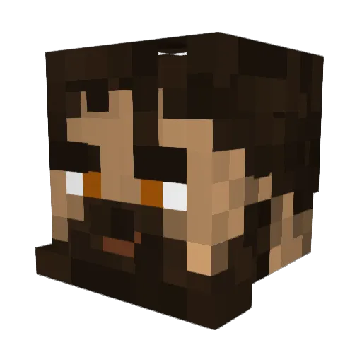 LordHades139 Minecraft avatar head, 3D render
