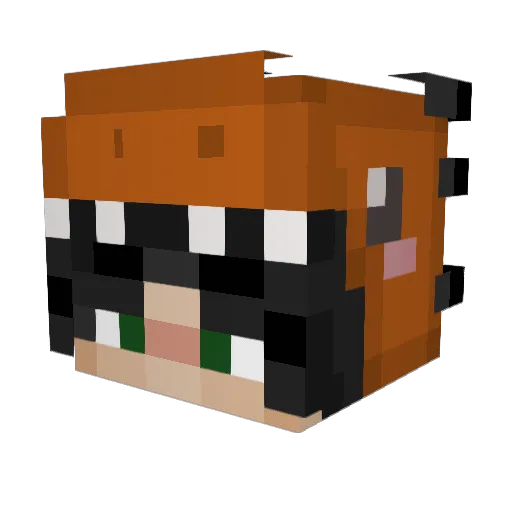 LordHades92 Minecraft avatar head, 3D render
