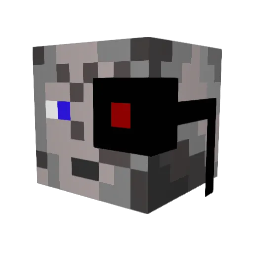 LordHamerster Minecraft avatar head, 3D render