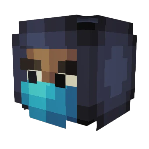 LordHammerspoon Minecraft avatar head, 3D render