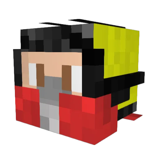 LordHavoc12 Minecraft avatar head, 3D render