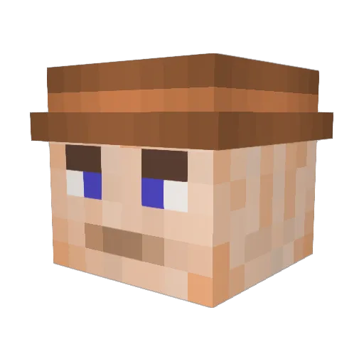 LordHjalte Minecraft avatar head, 3D render