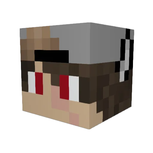 LordHodges Minecraft avatar head, 3D render