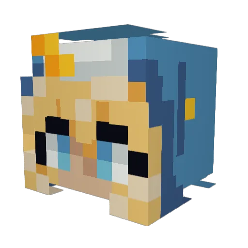 LordINDO Minecraft avatar head, 3D render