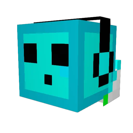 LordJerryMan Minecraft avatar head, 3D render
